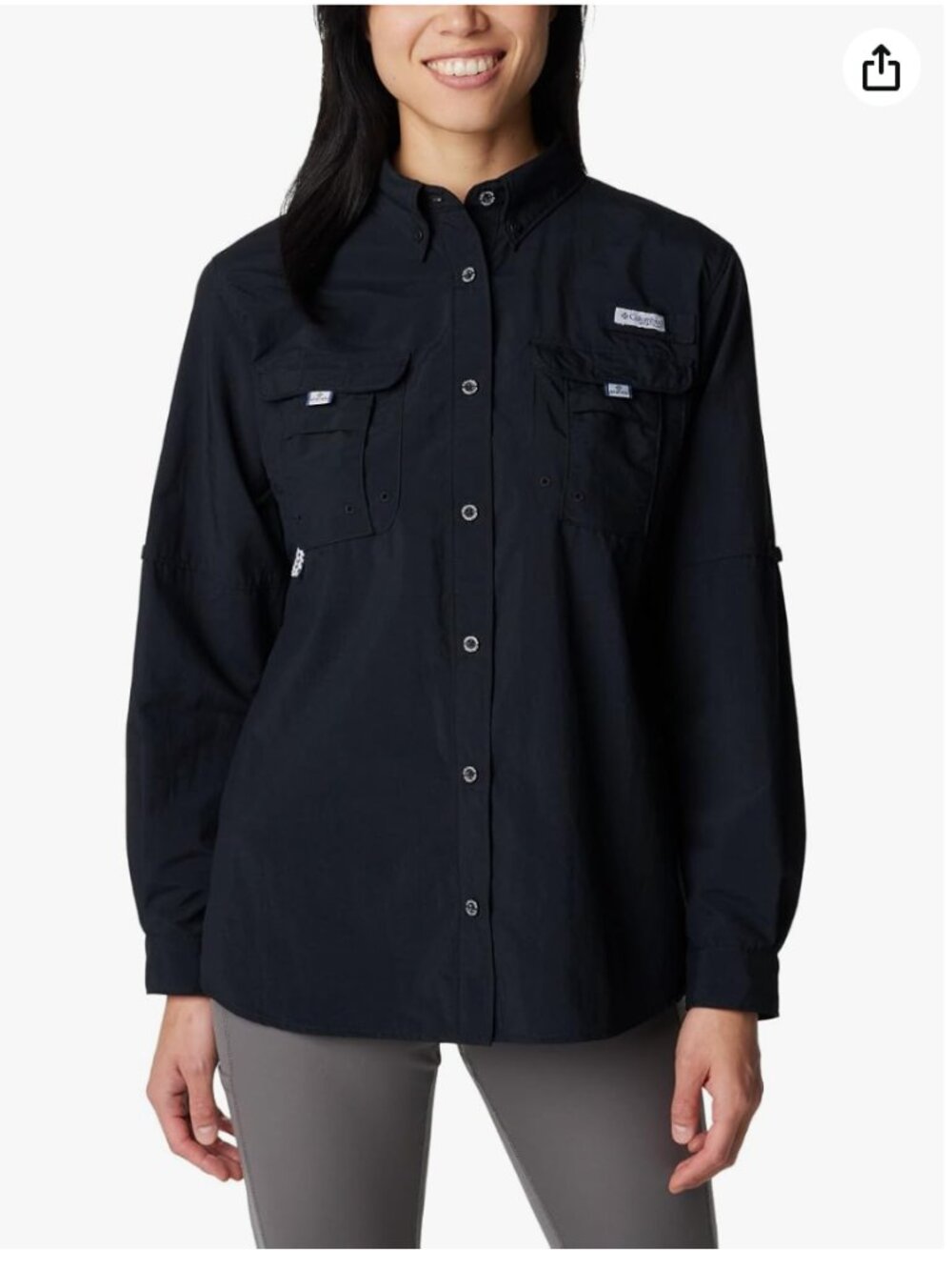 Columbia PFG Bahama Long Sleeve Fishing Shirt Button Down Small Outdoor Utility